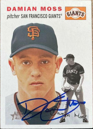 Damian Moss Signed 2003 Topps Heritage Baseball Card - San Francisco Giants - PastPros