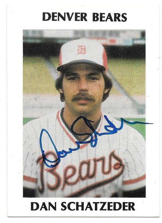 Dan Schatzeder Signed 1978 Team Issue Tiefel & Associates Baseball Card - Denver Bears - PastPros
