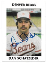 Dan Schatzeder Signed 1978 Team Issue Tiefel & Associates Baseball Card - Denver Bears