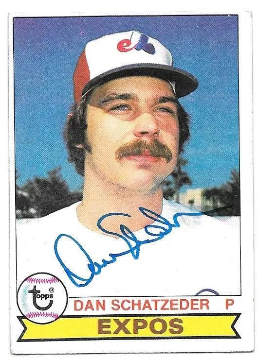 Dan Schatzeder Signed 1979 Topps Baseball Card - Montreal Expos