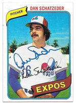 Dan Schatzeder Signed 1980 Topps Baseball Card - Montreal Expos - PastPros