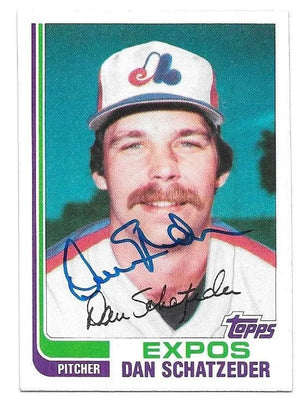 Dan Schatzeder Signed 1982 Topps Traded Baseball Card - Montreal Expos