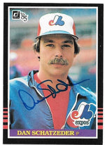 Dan Schatzeder Signed 1985 Donruss Baseball Card - Montreal Expos - PastPros
