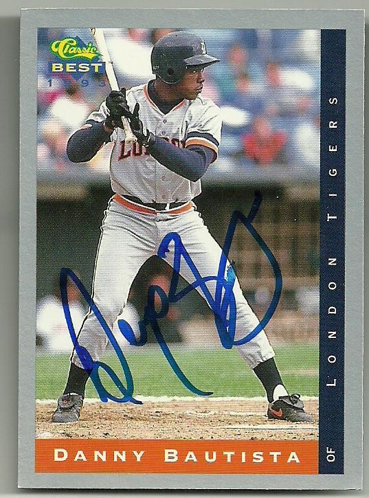 Danny Bautista Signed 1993 Classic Best Baseball Card - Detroit Tigers - PastPros