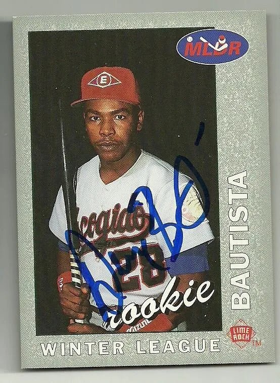 Danny Bautista Signed 1993 Lime Rock Baseball Card - Escogido Leones