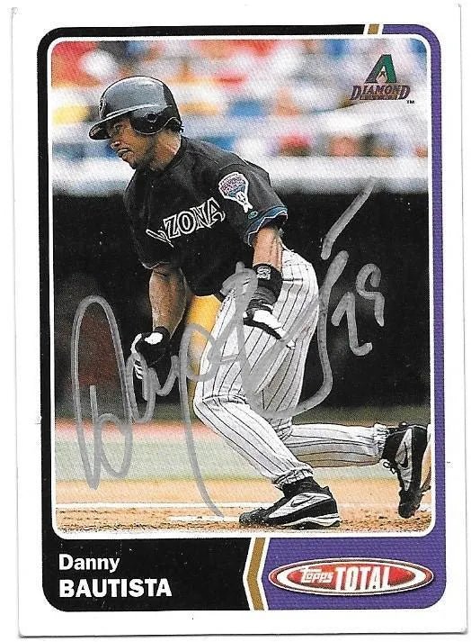 Danny Bautista Signed 2003 Topps Total Baseball Card - Arizona Diamondbacks