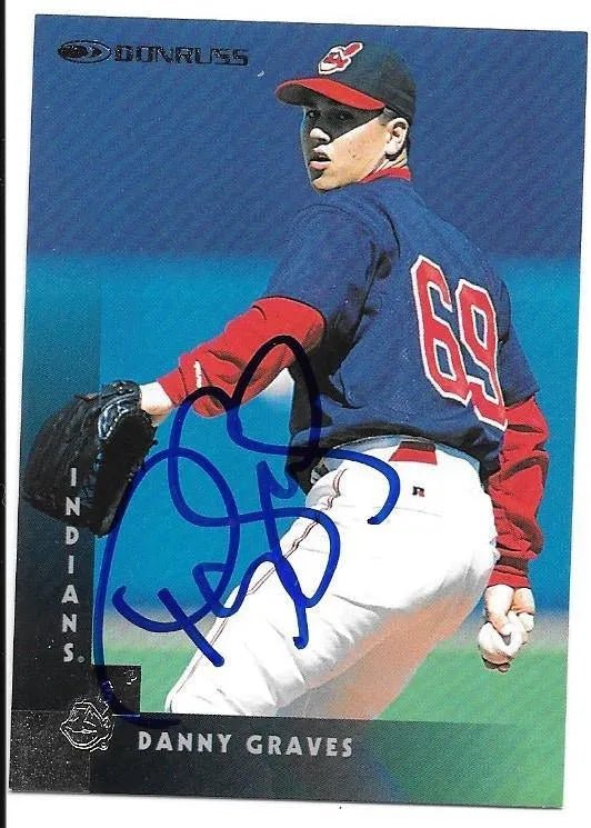 Danny Graves Signed 1997 Donruss Baseball Card - Cleveland Indians