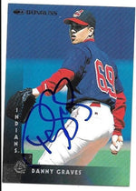 Danny Graves Signed 1997 Donruss Baseball Card - Cleveland Indians