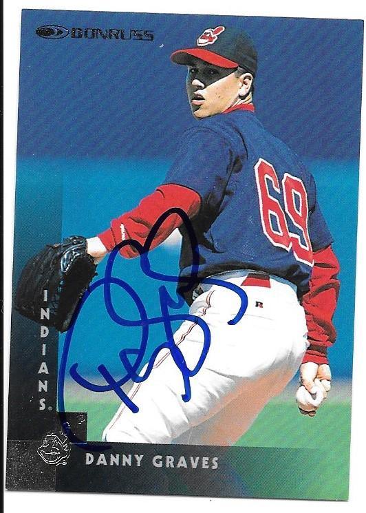 Danny Graves Signed 1997 Donruss Baseball Card - Cleveland Indians - PastPros