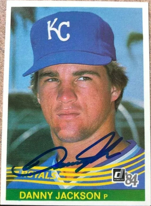 Danny Jackson Signed 1984 Donruss Baseball Card - Kansas City Royals