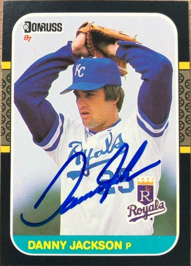 Danny Jackson Signed 1987 Donruss Baseball Card - Kansas City Royals - PastPros