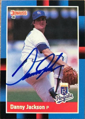 Danny Jackson Signed 1988 Donruss Baseball Card - Kansas City Royals
