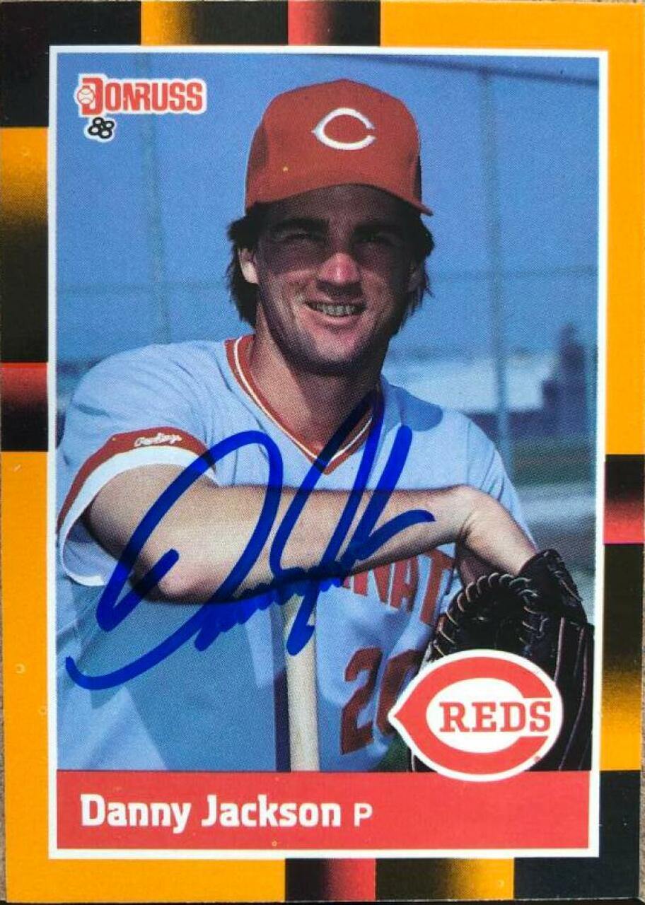 Danny Jackson Signed 1988 Donruss Baseball's Best Baseball Card - Cincinnati Reds - PastPros