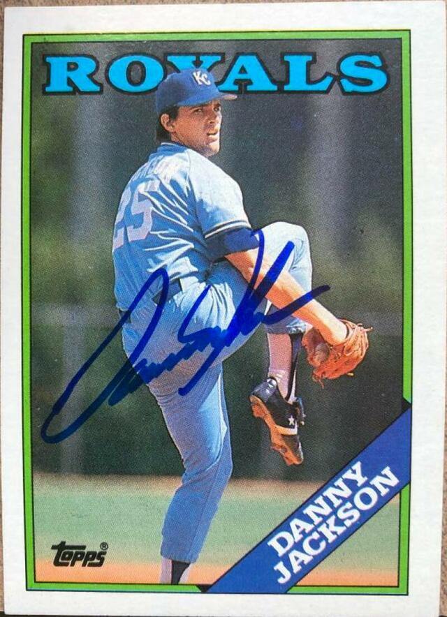 Danny Jackson Signed 1988 Topps Baseball Card - Kansas City Royals - PastPros