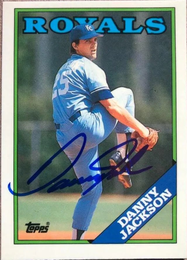 Danny Jackson Signed 1988 Topps Tiffany Baseball Card - Kansas City Royals