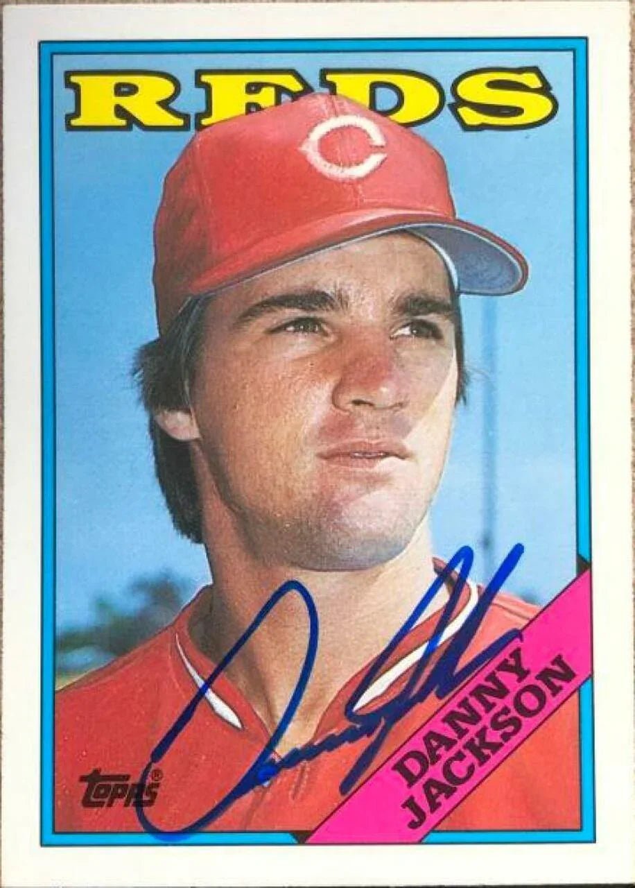 Danny Jackson Signed 1988 Topps Traded Baseball Card - Cincinnati Reds