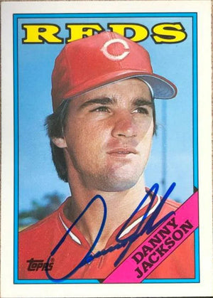 Danny Jackson Signed 1988 Topps Traded Baseball Card - Cincinnati Reds