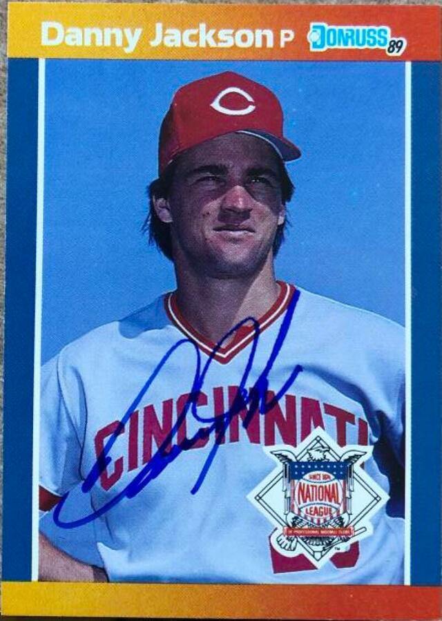 Danny Jackson Signed 1989 Donruss All-Stars Baseball Card - Cincinnati Reds - PastPros