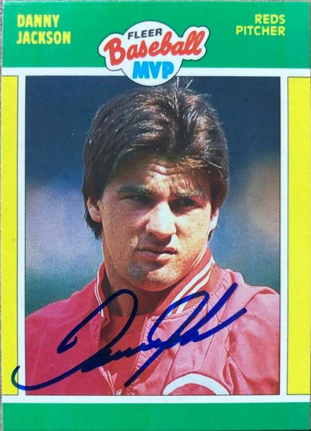 Danny Jackson Signed 1989 Fleer MVP Baseball Card - Cincinnati Reds - PastPros