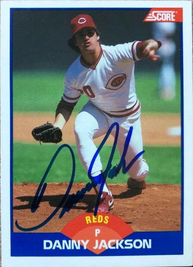 Danny Jackson Signed 1989 Score Baseball Card - Cincinnati Reds