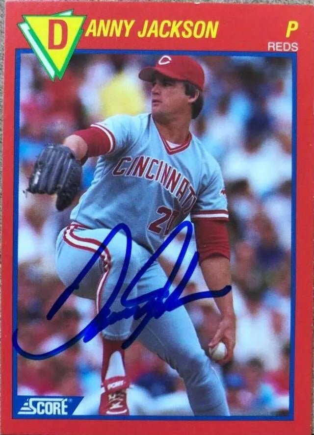 Danny Jackson Signed 1989 Score Hottest 100 Stars Baseball Card - Cincinnati Reds