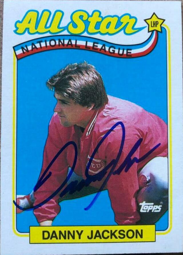 Danny Jackson Signed 1989 Topps All-Star Baseball Card - Cincinnati Reds - PastPros