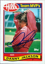 Danny Jackson Signed 1989 Topps Hills Team MVPs Baseball Card - Cincinnati Reds
