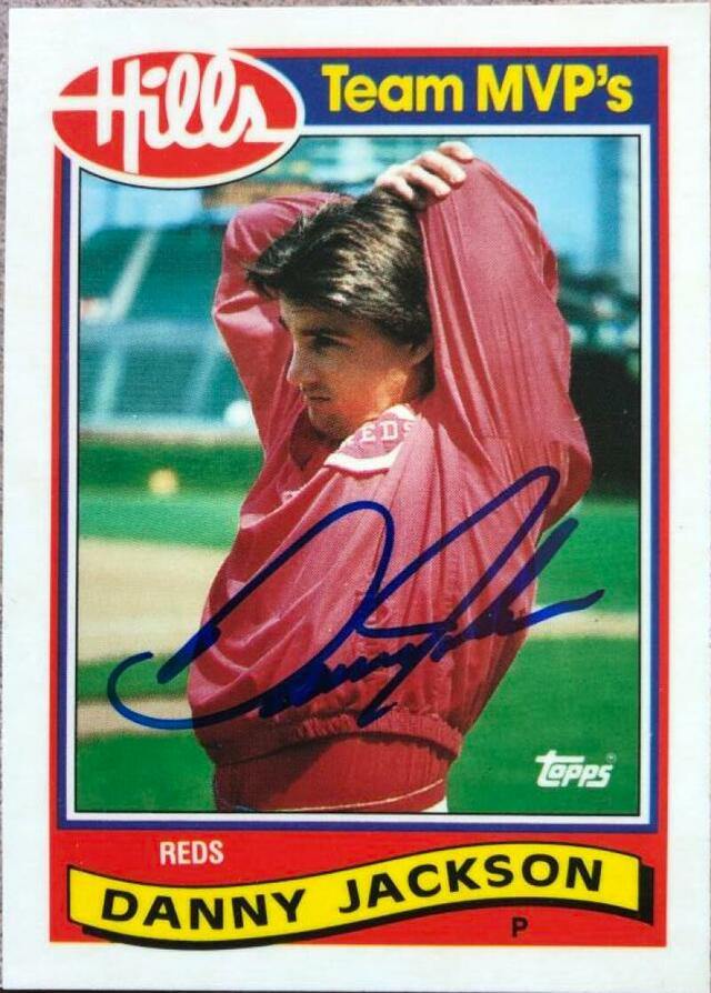 Danny Jackson Signed 1989 Topps Hills Team MVPs Baseball Card - Cincinnati Reds - PastPros