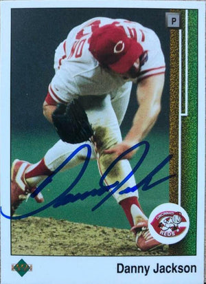 Danny Jackson Signed 1989 Upper Deck Baseball Card - Cincinnati Reds - PastPros