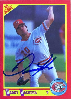 Danny Jackson Signed 1990 Score Baseball Card - Cincinnati Reds - PastPros