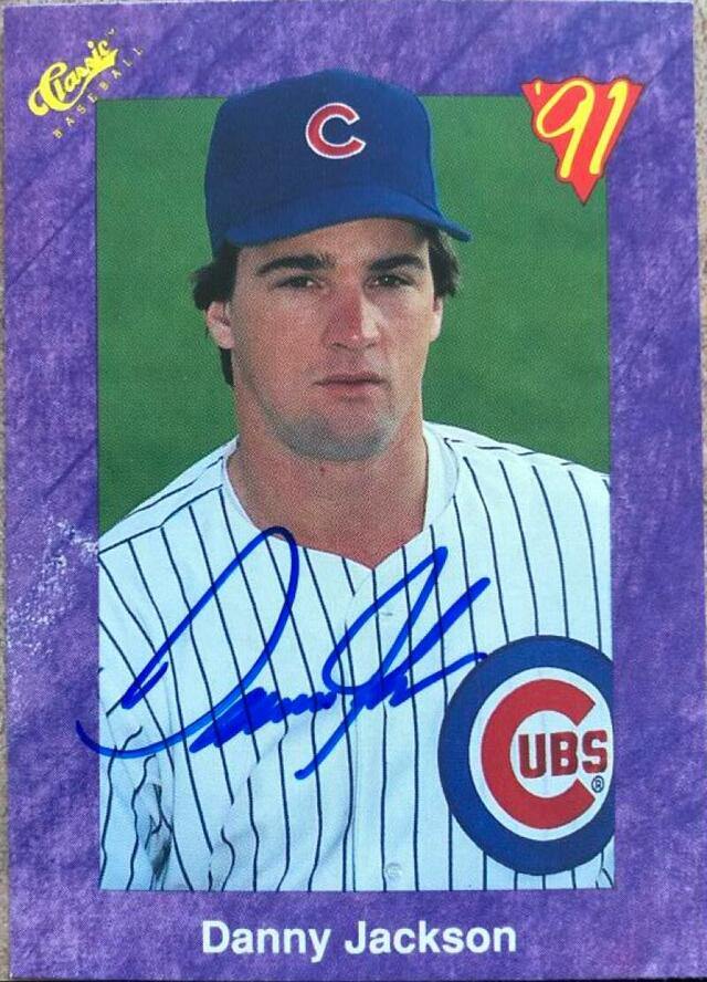 Danny Jackson Signed 1991 Classic Game Baseball Card - Chicago Cubs - PastPros
