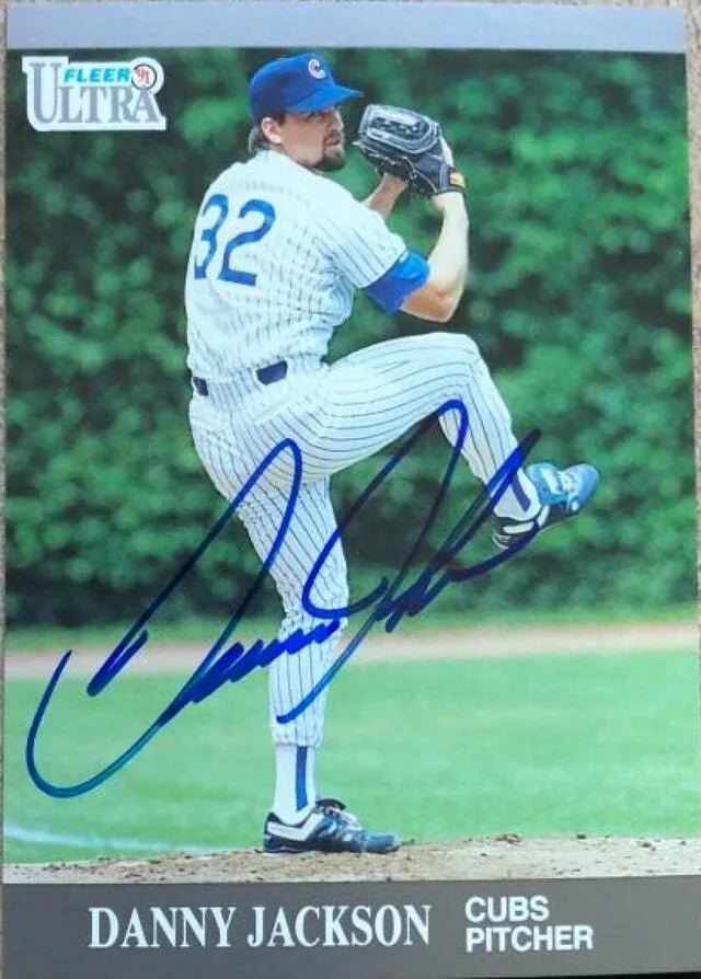 Danny Jackson Signed 1991 Fleer Ultra Update Baseball Card - Chicago Cubs