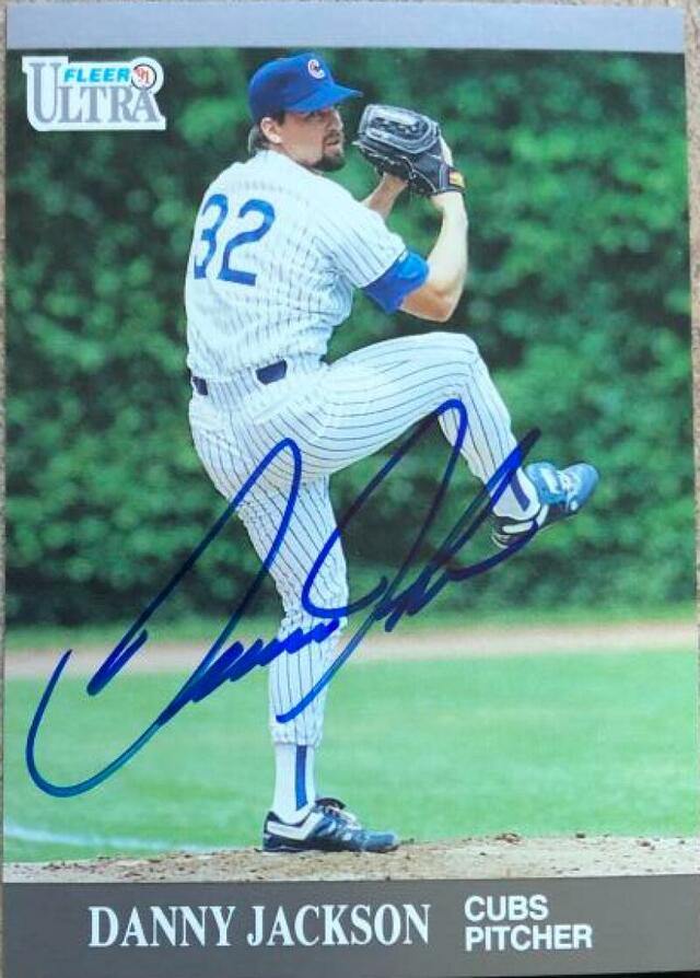 Danny Jackson Signed 1991 Fleer Ultra Update Baseball Card - Chicago Cubs - PastPros