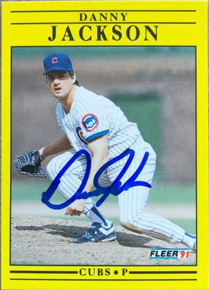 Danny Jackson Signed 1991 Fleer Update Baseball Card - Chicago Cubs
