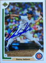 Danny Jackson Signed 1991 Upper Deck Baseball Card - Chicago Cubs
