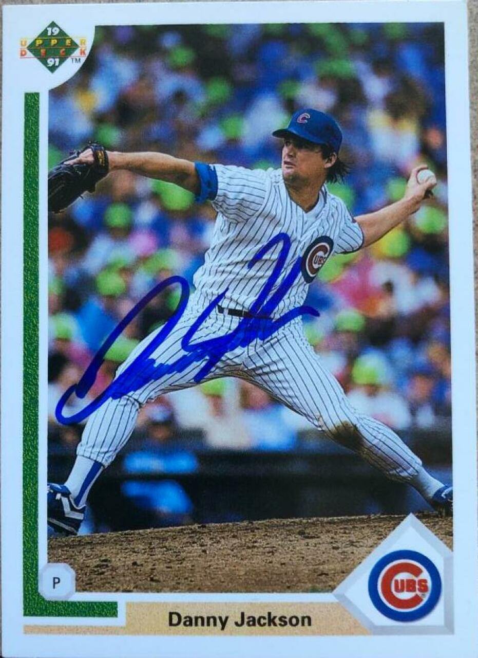 Danny Jackson Signed 1991 Upper Deck Baseball Card - Chicago Cubs - PastPros