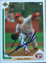 Danny Jackson Signed 1991 Upper Deck Baseball Card - Cincinnati Reds