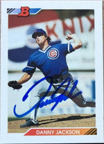 Danny Jackson Signed 1992 Bowman Baseball Card - Chicago Cubs