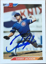 Danny Jackson Signed 1992 Bowman Baseball Card - Chicago Cubs - PastPros