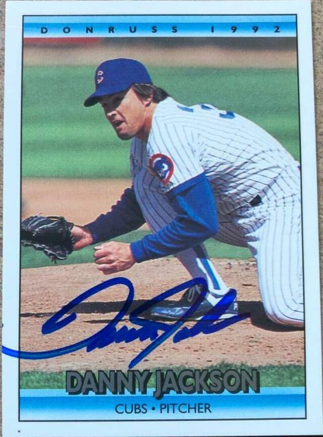 Danny Jackson Signed 1992 Donruss Baseball Card - Chicago Cubs - PastPros