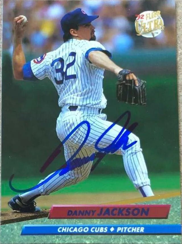 Danny Jackson Signed 1992 Fleer Ultra Baseball Card - Chicago Cubs