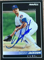Danny Jackson Signed 1992 Pinnacle Baseball Card - Chicago Cubs