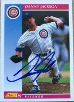 Danny Jackson Signed 1992 Score Baseball Card - Chicago Cubs
