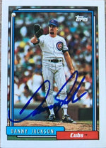Danny Jackson Signed 1992 Topps Baseball Card - Chicago Cubs