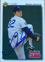 Danny Jackson Signed 1992 Upper Deck Baseball Card - Chicago Cubs