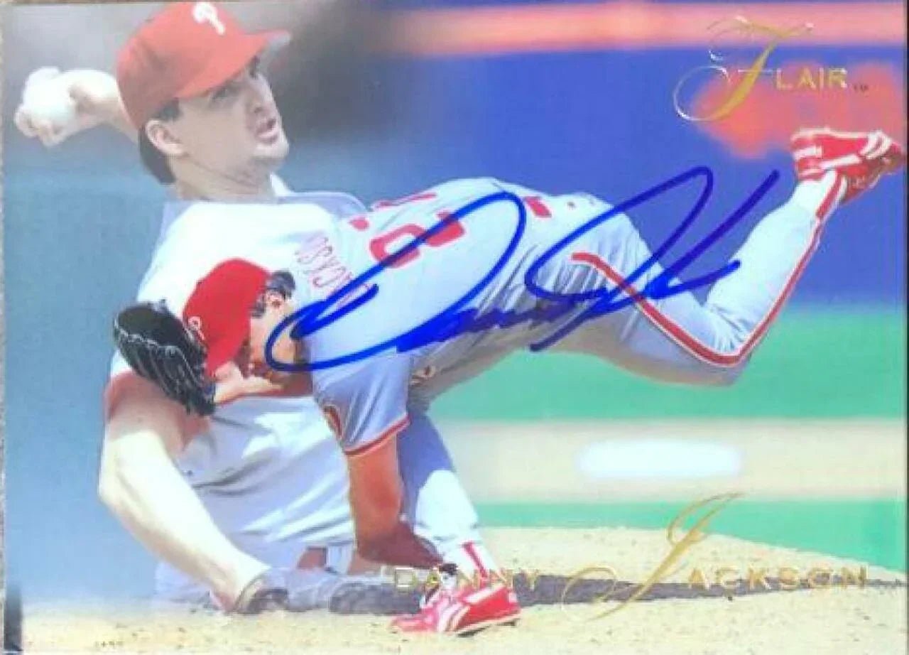 Danny Jackson Signed 1993 Flair Baseball Card - Philadelphia Phillies