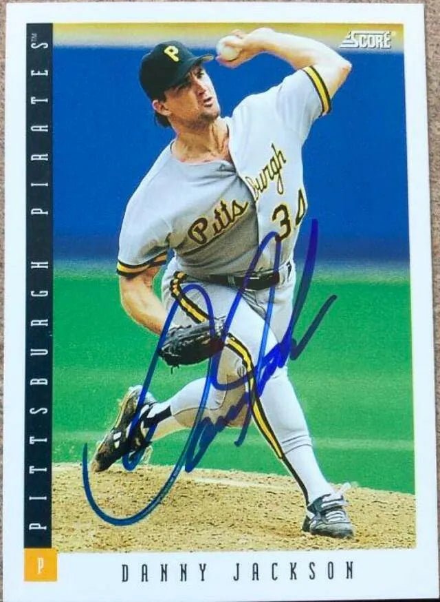 Danny Jackson Signed 1993 Score Baseball Card - Pittsburgh Pirates