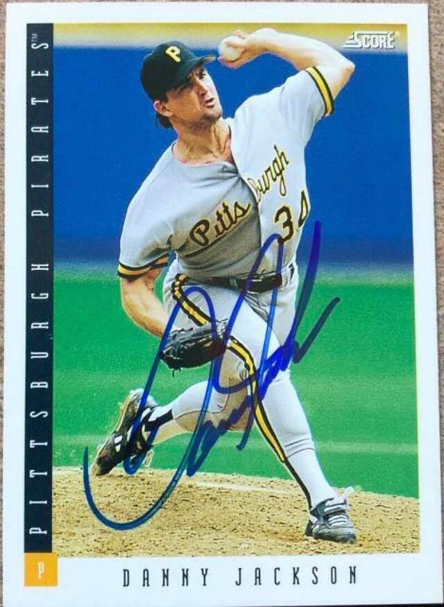 Danny Jackson Signed 1993 Score Baseball Card - Pittsburgh Pirates - PastPros