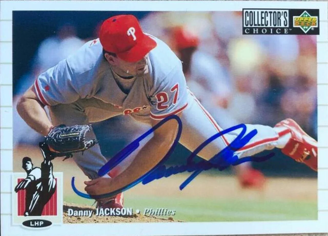 Danny Jackson Signed 1994 Collector's Choice Baseball Card - Philadelphia Phillies