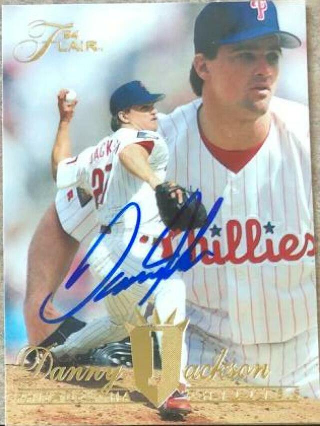 Danny Jackson Signed 1994 Flair Baseball Card - Philadelphia Phillies - PastPros